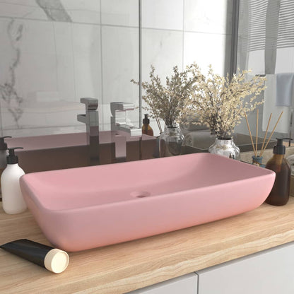 Luxury Ceramic Basin, Rectangular - Various Matt Colours