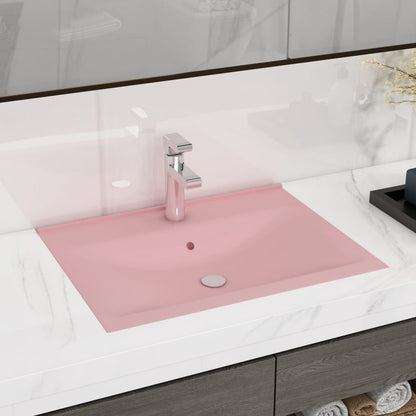 Luxury Ceramic Basin with Faucet Hole - Various Matt Colours