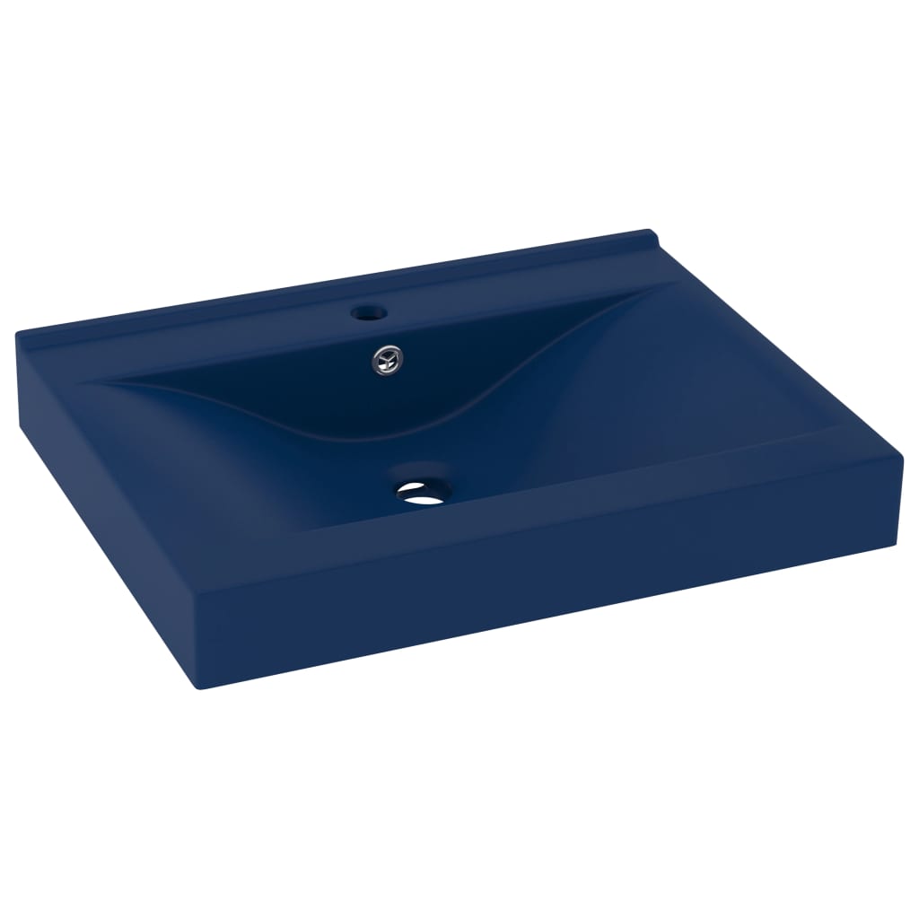 Luxury Ceramic Basin with Faucet Hole - Various Matt Colours