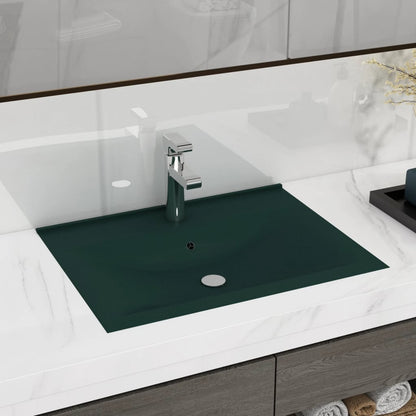 Luxury Ceramic Basin with Faucet Hole - Various Matt Colours