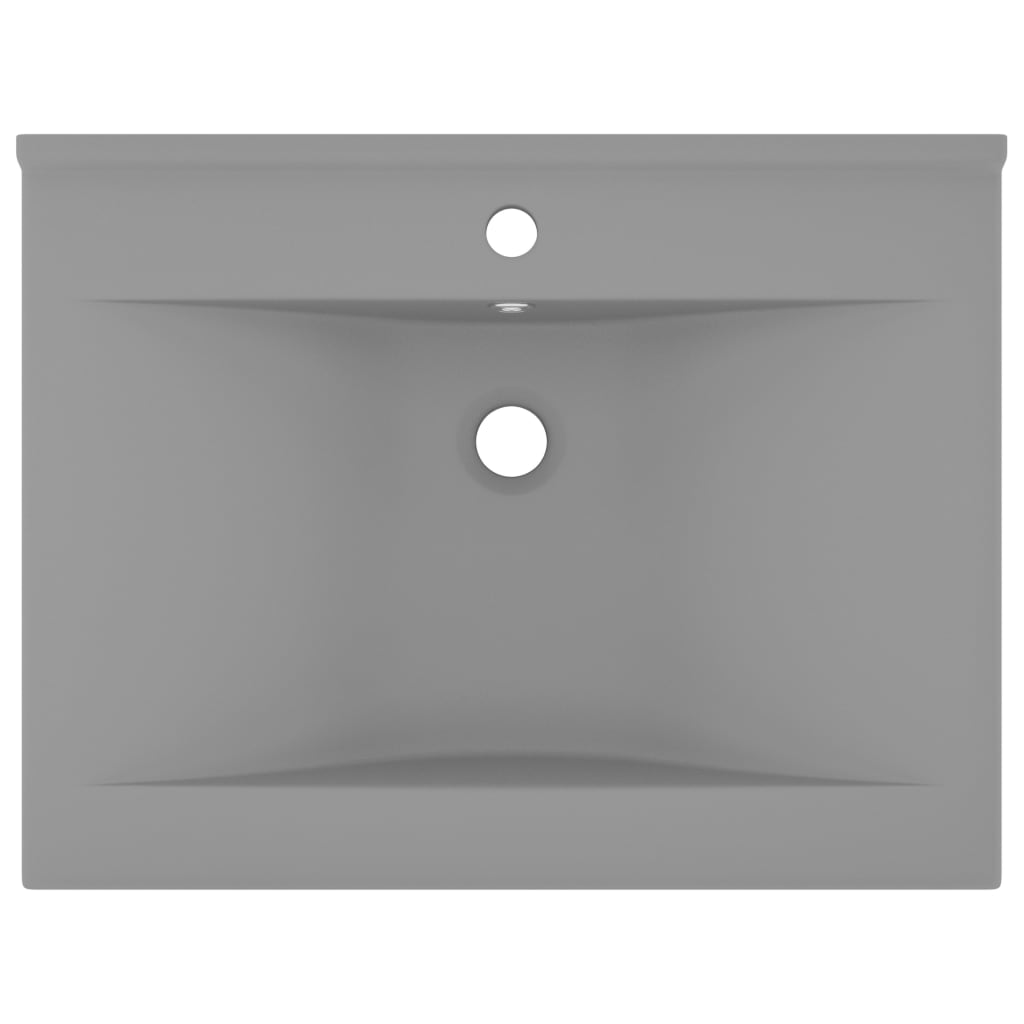 Luxury Ceramic Basin with Faucet Hole - Various Matt Colours