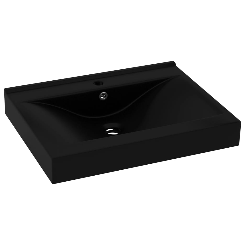 Luxury Ceramic Basin with Faucet Hole - Various Matt Colours