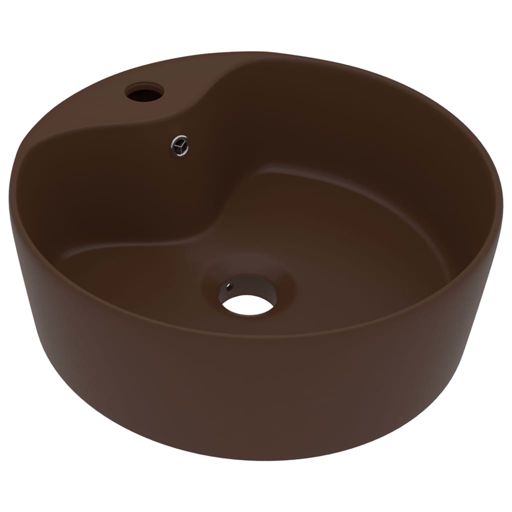 Ceramic Wash Basin with Overflow - Various Finishes