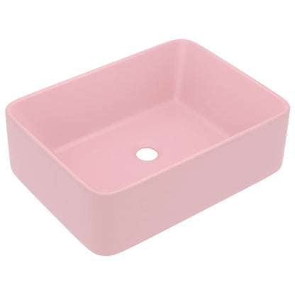 Luxury Ceramic Wash Basin, Rectangular - Various Matt Colours