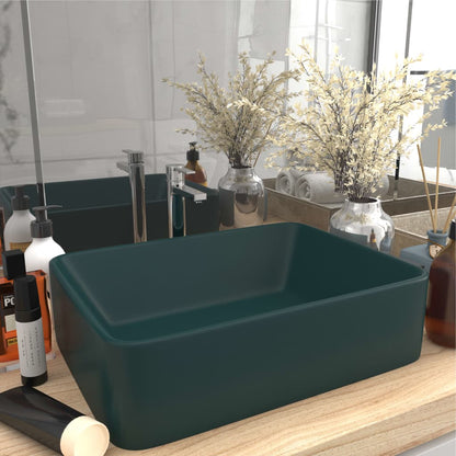 Luxury Ceramic Wash Basin, Rectangular - Various Matt Colours