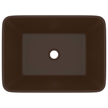 Luxury Ceramic Wash Basin, Rectangular - Various Matt Colours