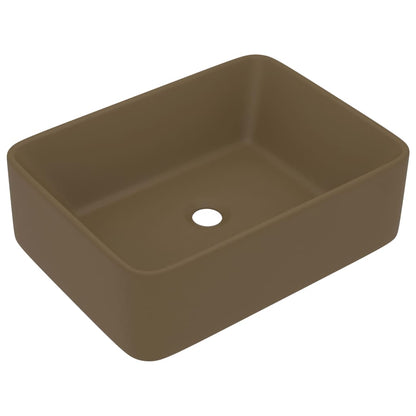 Luxury Ceramic Wash Basin, Rectangular - Various Matt Colours