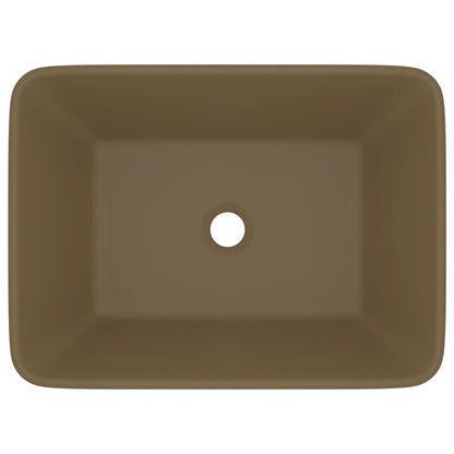 Luxury Ceramic Wash Basin, Rectangular - Various Matt Colours