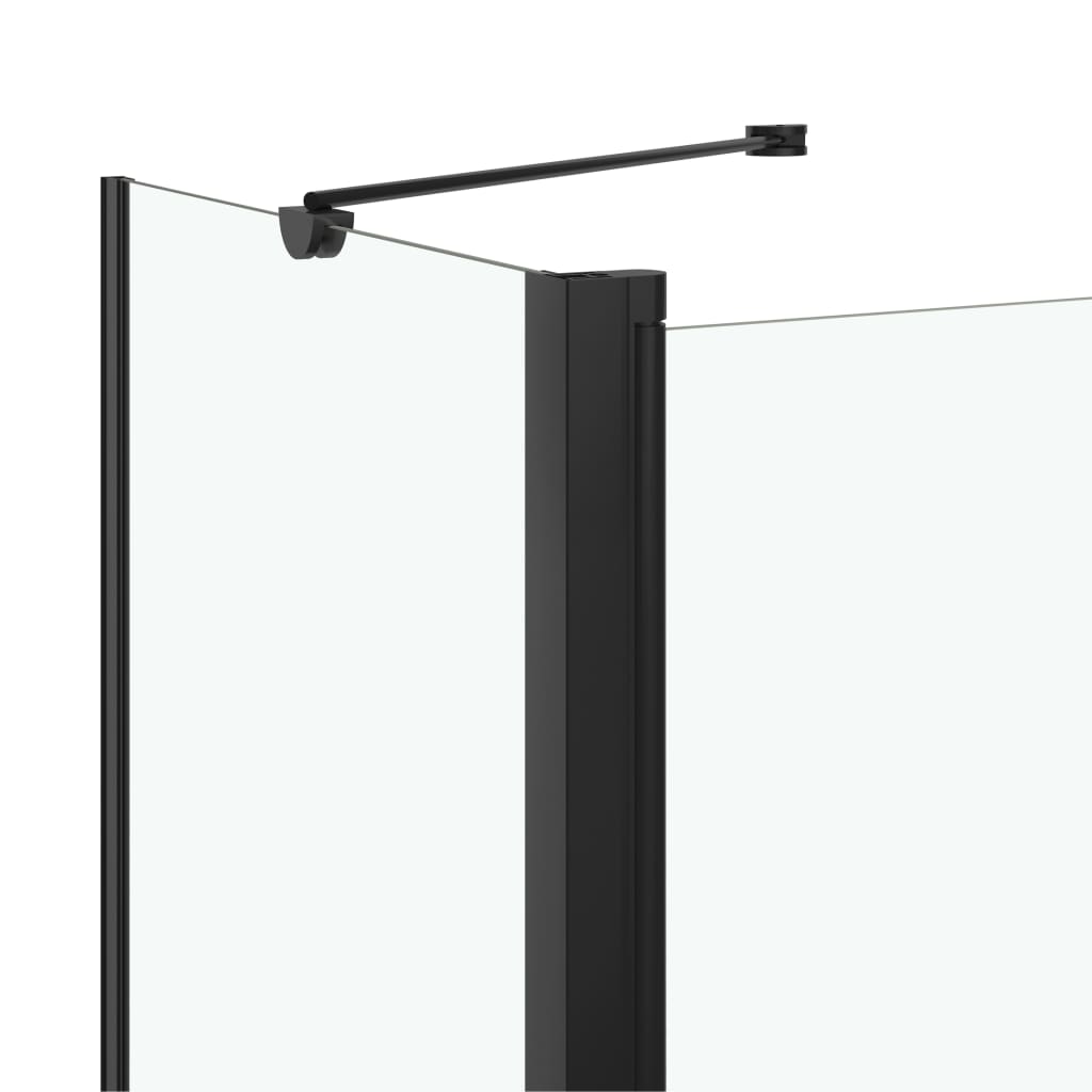 Bi-Folding Shower Enclosure ESG 120x68x130 cm Black - Bend