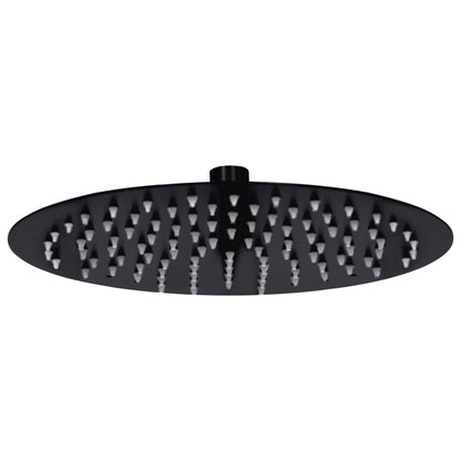 Round Stainless Steel Rain Shower Head - Various Finishes - Bend