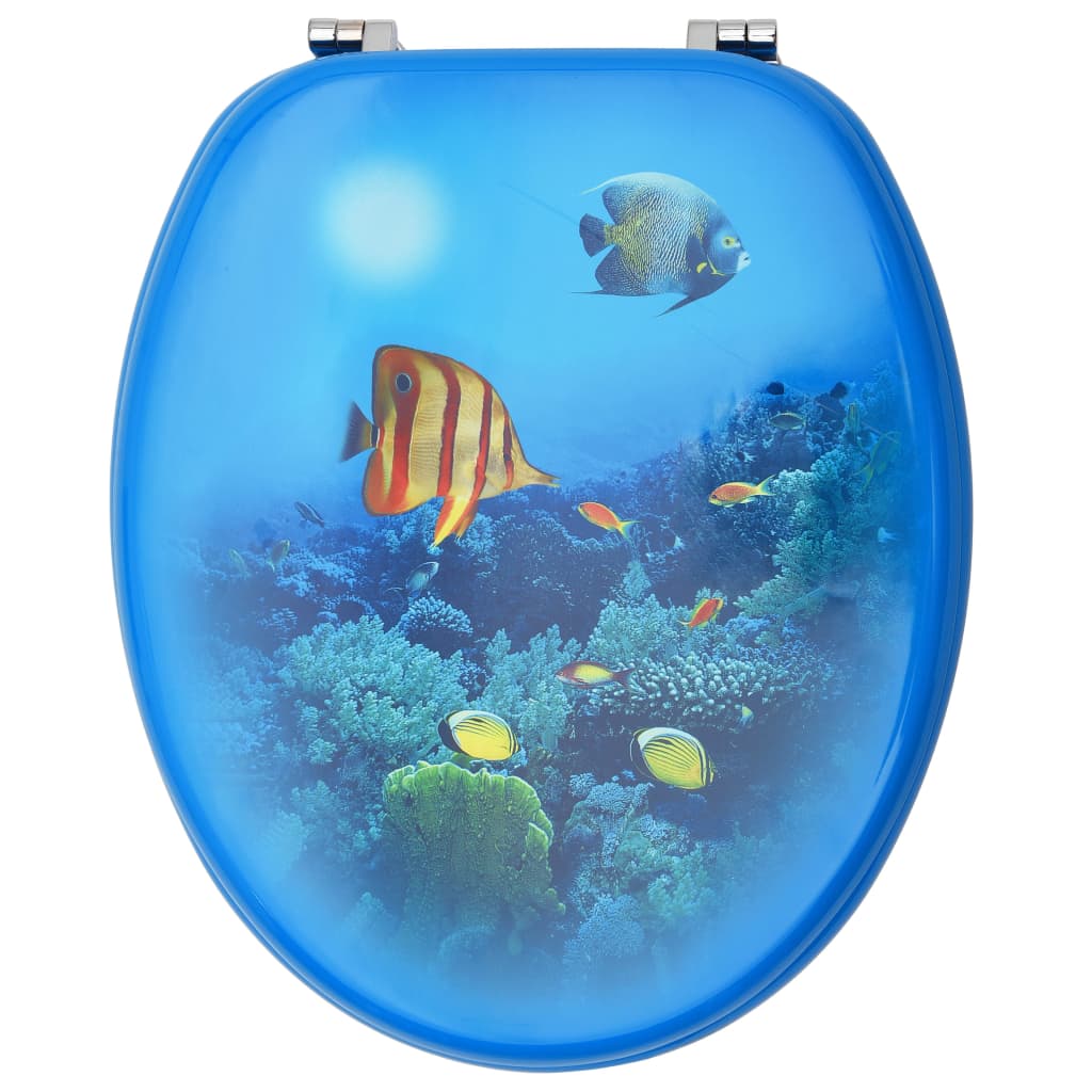 MDF Toilet Seat - Deep Sea Design