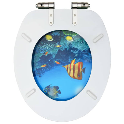 MDF Toilet Seat - Deep Sea Design