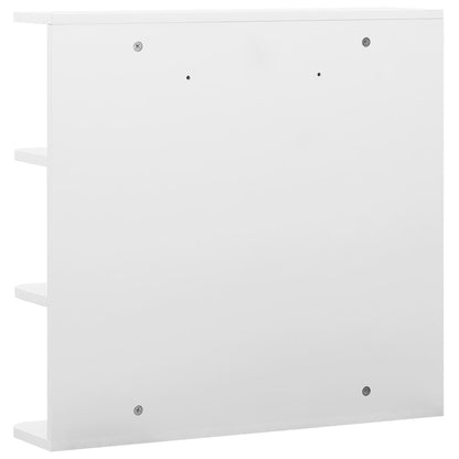 Bathroom Mirror Cabinet White 66x17x63 cm MDF - Bend