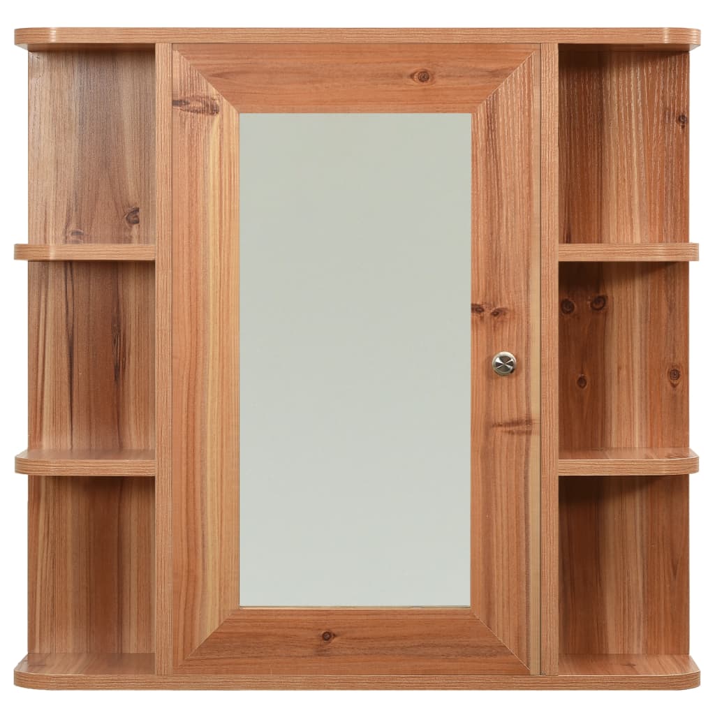 Bathroom Mirror Cabinet Oak 66x17x63 cm MDF - Bend