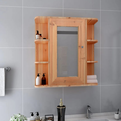 Bathroom Mirror Cabinet Oak 66x17x63 cm MDF - Bend