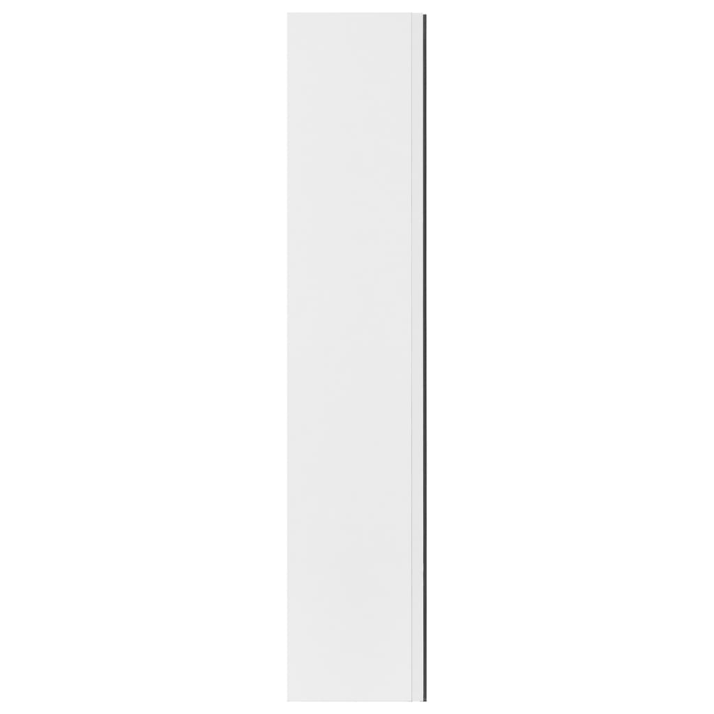 Bathroom Mirror Cabinet White 60x15x75 cm MDF - Bend