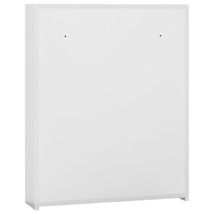 Bathroom Mirror Cabinet White 60x15x75 cm MDF - Bend