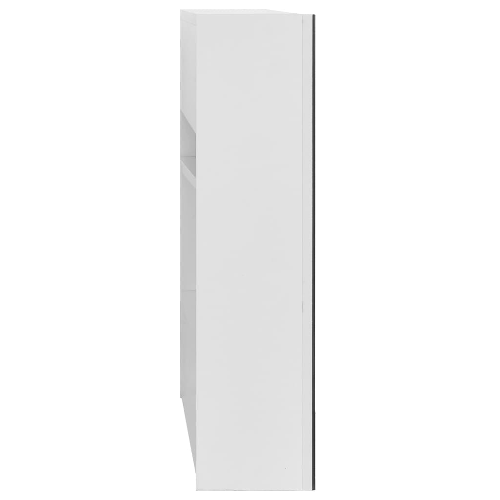 Bathroom Mirror Cabinet White 80x15x60 cm MDF - Bend