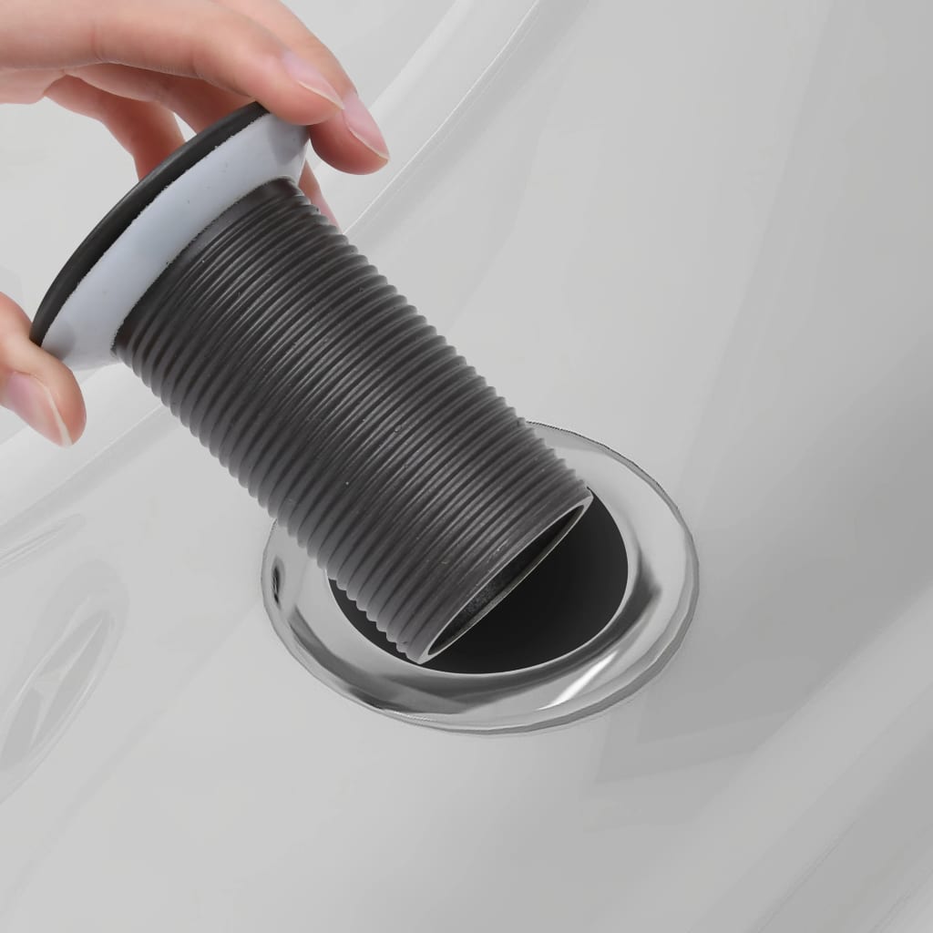 Push Drain without Overflow Function Grey 6.4x6.4x9.1 cm - Bend