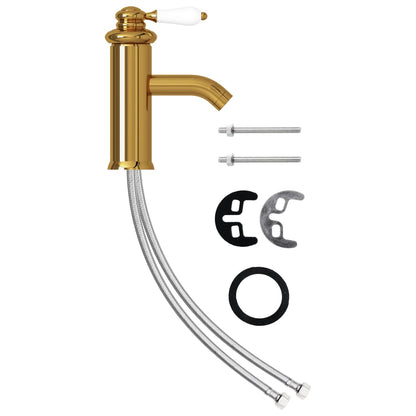 Bathroom Basin Faucet - Gold, Grey, Silver, Chromed Finish, Black - 130 mm