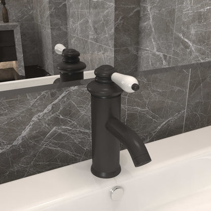 Bathroom Basin Faucet - Gold, Grey, Silver, Chromed Finish, Black - 130 mm