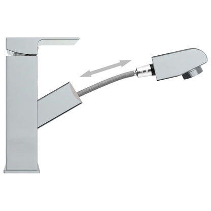 Bathroom Basin Faucet with Pull-out Function