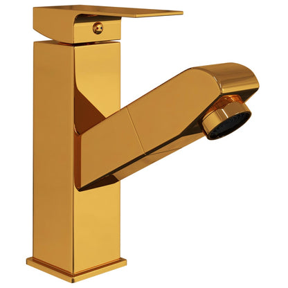 Bathroom Basin Faucet with Pull-out Function