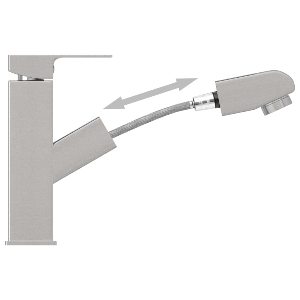 Bathroom Basin Faucet with Pull-out Function