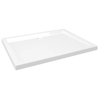 White Rectangular ABS Shower Base Tray - Bend