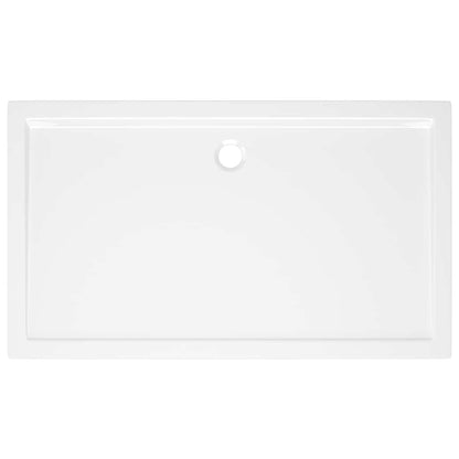 Rectangular ABS Shower Base Tray White 70x120 cm