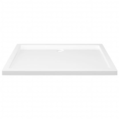 White Rectangular ABS Shower Base Tray - Bend