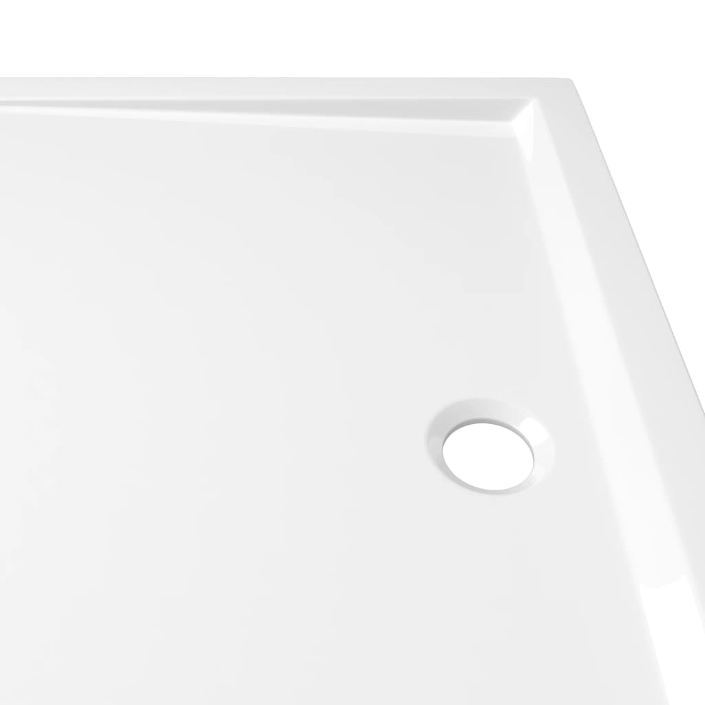 White Rectangular ABS Shower Base Tray - Bend