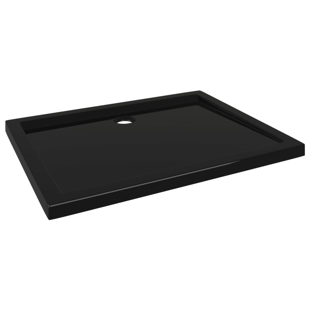 Black Rectangular ABS Shower Base Tray - Bend