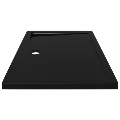 Black Rectangular ABS Shower Base Tray - Bend