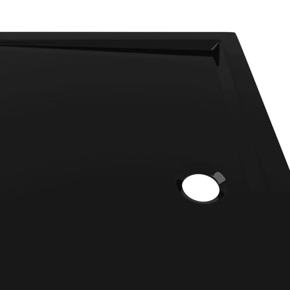 Black Rectangular ABS Shower Base Tray - Bend