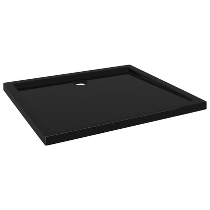 Black Rectangular ABS Shower Base Tray - Bend