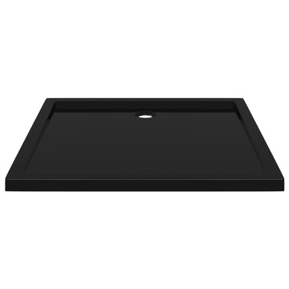 Black Rectangular ABS Shower Base Tray - Bend