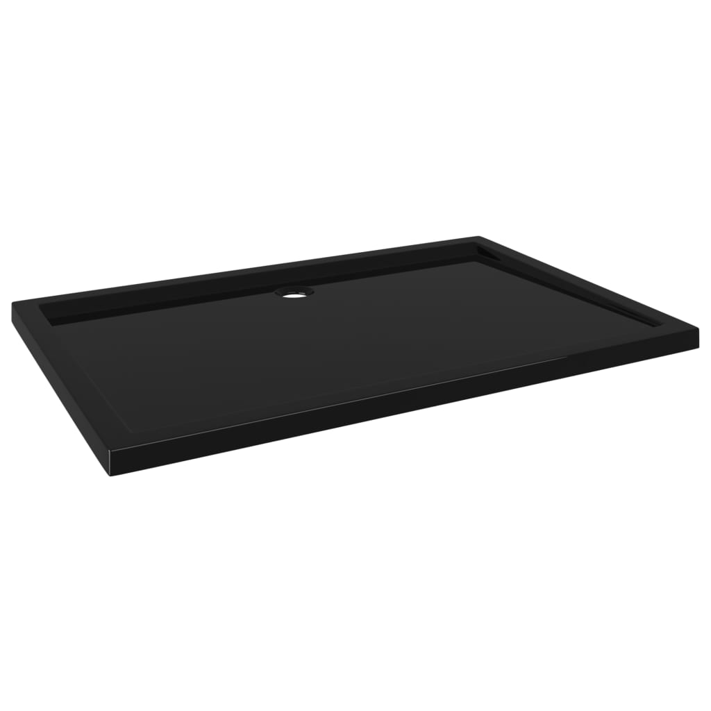 Black Rectangular ABS Shower Base Tray - Bend