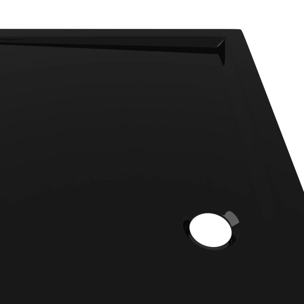 Black Rectangular ABS Shower Base Tray - Bend