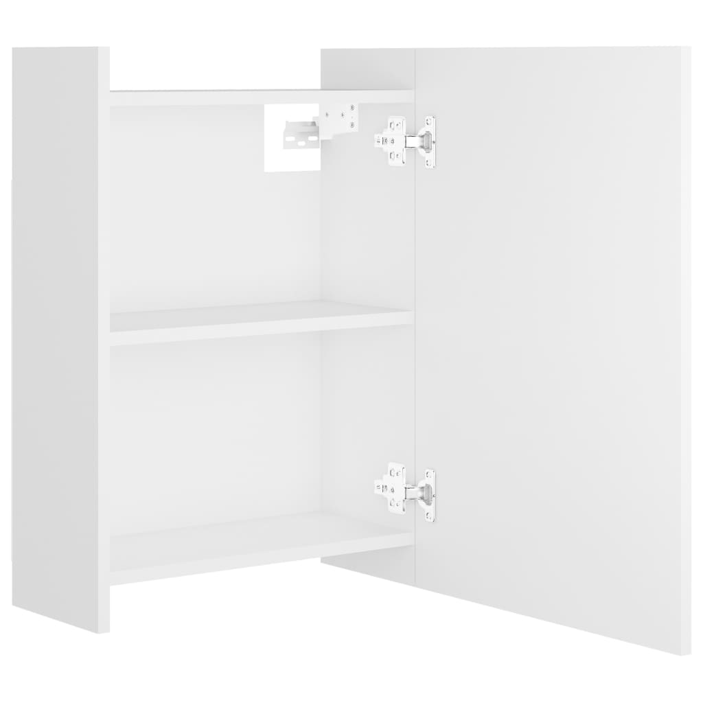 Bathroom Mirror Cabinet White 62.5x20.5x64 cm Engineered Wood - Bend