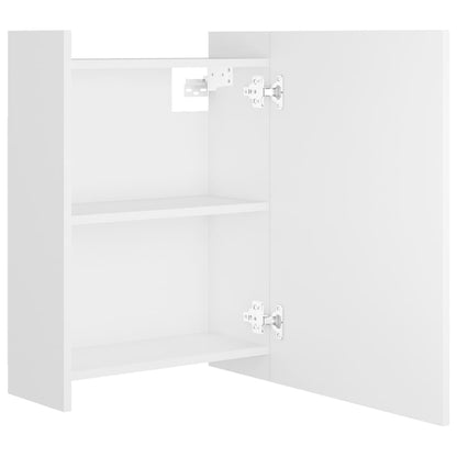 Bathroom Mirror Cabinet White 62.5x20.5x64 cm Engineered Wood - Bend