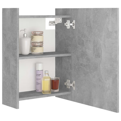 Bathroom Mirror Cabinet Concrete Grey 62.5x20.5x64 cm Engineered Wood - Bend