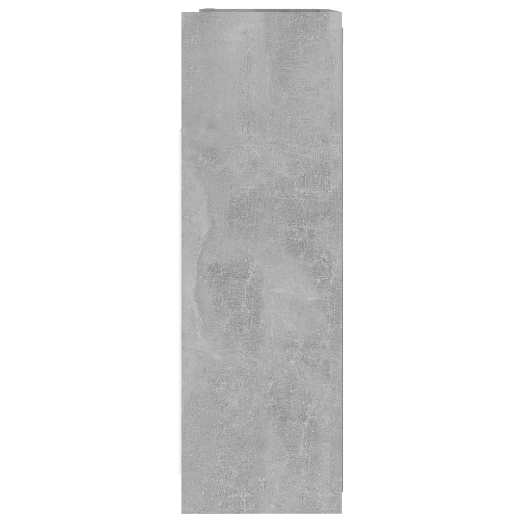 Bathroom Mirror Cabinet Concrete Grey 62.5x20.5x64 cm Engineered Wood - Bend