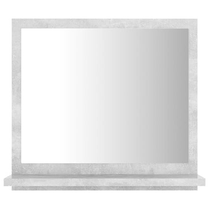 Bathroom Mirror Concrete Grey 40x10.5x37 cm Engineered Wood