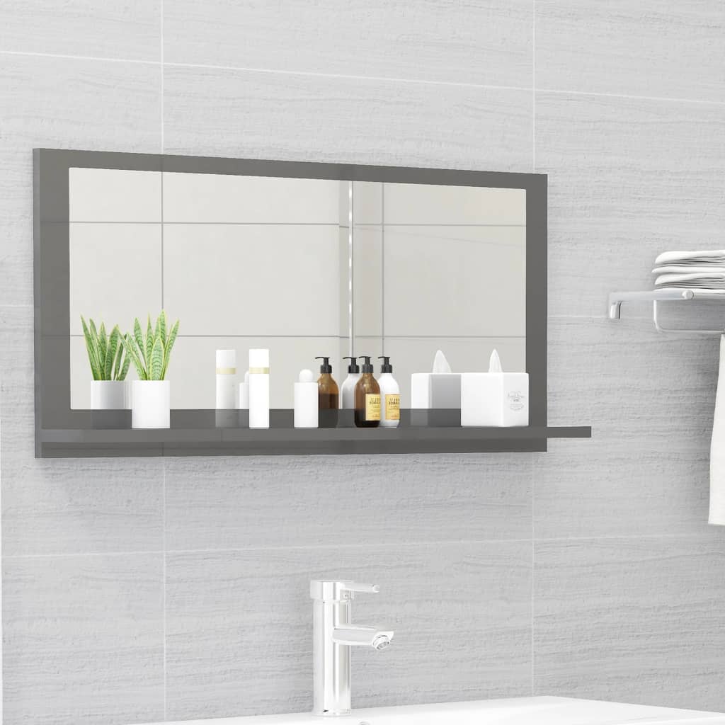 Bathroom Mirror Engineered Wood in Various Colors and Sizes