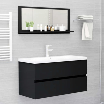 Bathroom Mirror Engineered Wood in Various Colors and Sizes