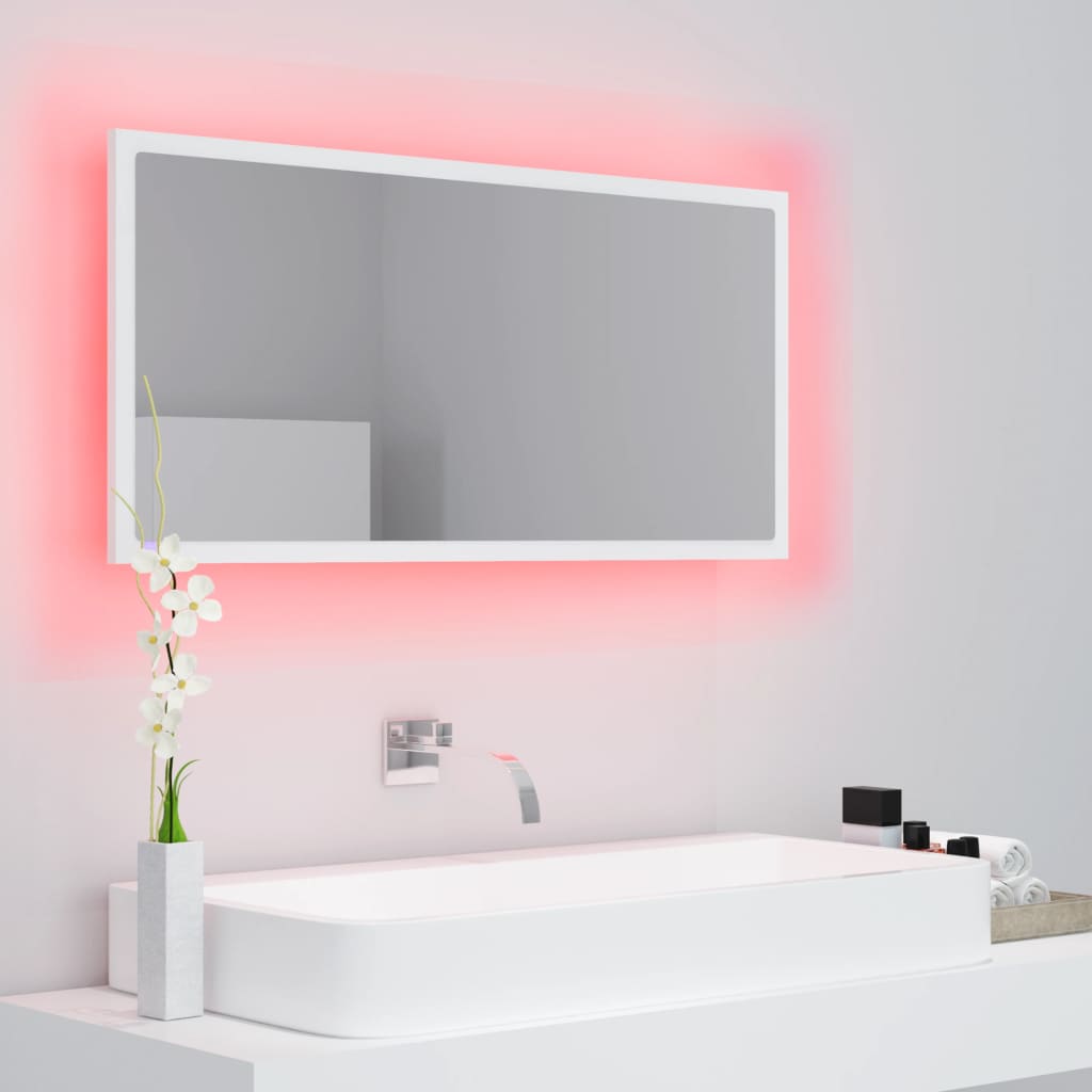 LED Bathroom Mirror - Acrylic, Various Sizes and Finishes Available