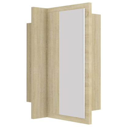 LED Bathroom Mirror Cabinet Sonoma Oak 40x12x45 cm Acrylic - Bend