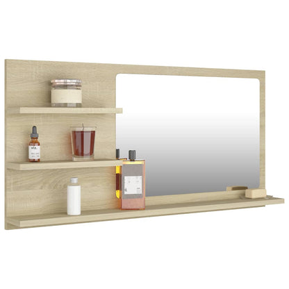 Bathroom Mirror Engineered Wood in Various Colors and Sizes