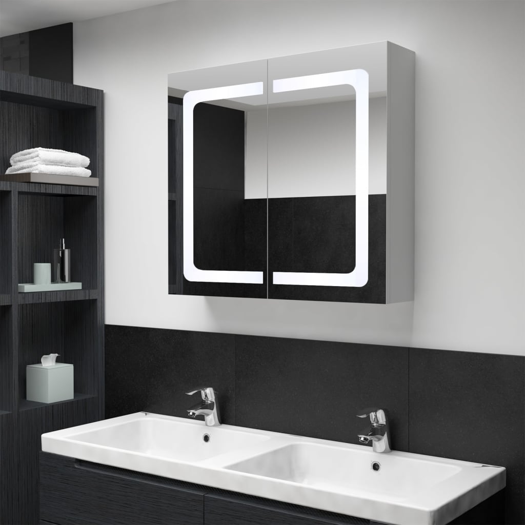 LED Bathroom Mirror Cabinet 80x12.2x68 cm - Bend